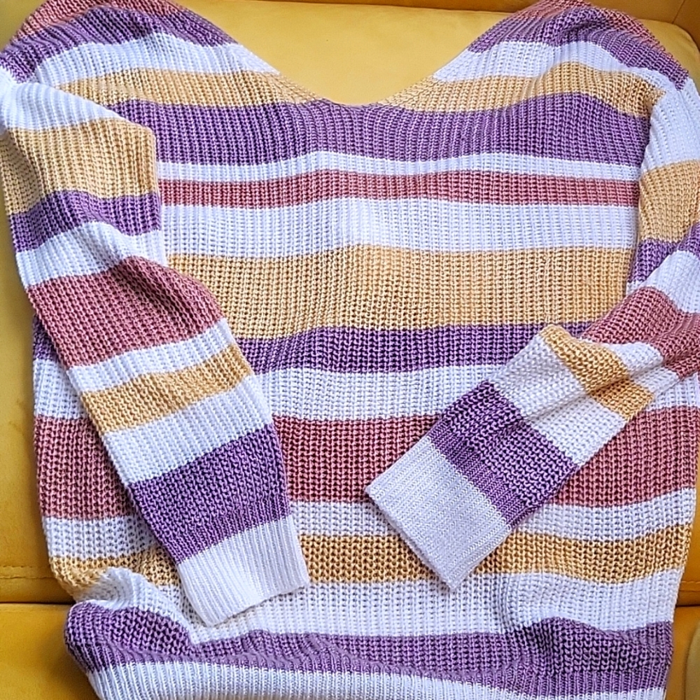 Tri-color Sweater